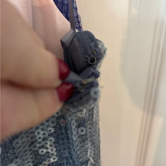 Hutch Strapless Silver Sequin Dress - Picture 4 of 5